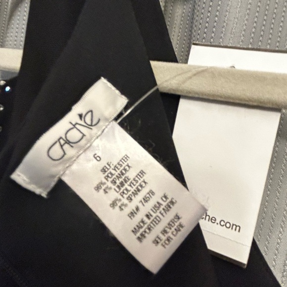 NWT Cache Elegant Black dress formal evening wedding date make offer $188 size 6 - Picture 4 of 6